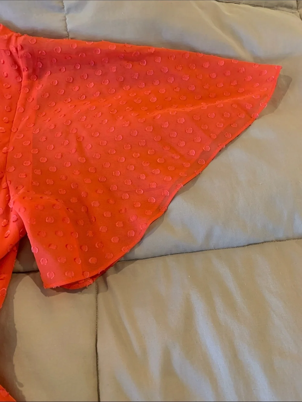 NWT Kate Spade Clipped Chiffon Dress in Paprika(653). Midi Dress with Tie Waist.